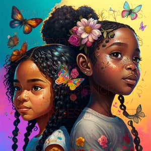 Bella ragazza nera Magic Melanin Donna nera PNG Afro Fashion girl clipart afroamericana PNG Planner Tshirt Tumbler Sublimazione