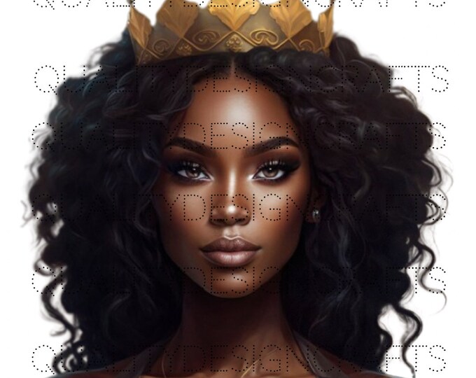 Africa Queen Beautiful Black Girl Magic Melanin Black Woman PNG Afro Fashion girl African American clipart PNG Planner Tumbler Sublimation
