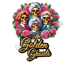 The Golden Ghouls herfst Halloween leuk mooie moeder meisje leuk spooky magische vrouw mama clipart planner kleurrijke sublimatie png