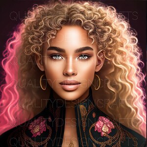 Mooi Zwart Meisje Magic Melanin Zwarte Vrouw PNG Afro Mode meisje Afro Amerikaanse clipart PNG Planner Tshirt Tumbler Sublimatie