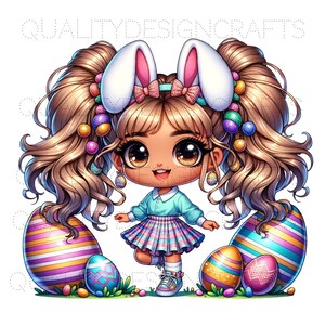 Bella Pasqua Ragazza nera Melanina magica Donna nera PNG Afro Moda ragazza Afro-americana clipart PNG Planner Tshirt Tumbler Sublimazione