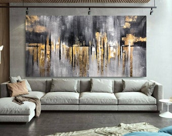 100 cm x 200 cm Originale XXL Pittura Acrilica Grande Immagine Tela Arte Oversize Dipinto a Mano Pittura Acrilica Tela Astratta Astratta 303