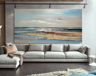 100cm x 200cm Original XXL Acryl Gemälde großes Bild Leinwand Canvas Art Oversize Handpaint Acrylbild Leinwand Abstrakt Abstract 398 3D