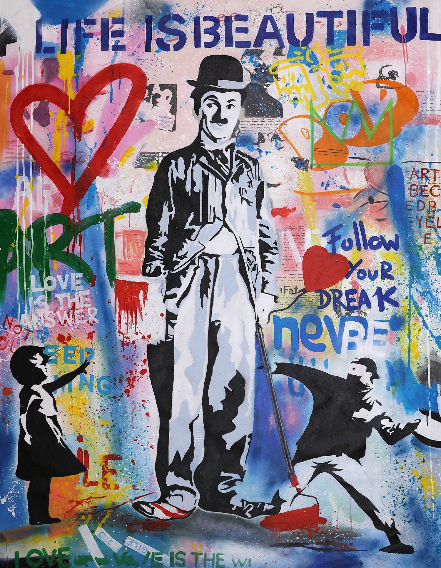 120 Cm X 180 Cm Original XXL Acrylic Painting Large Picture Canvas