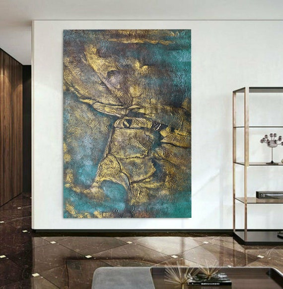 100 Cm X 150 Cm Original XXL Acrylic Painting Large Picture Canvas