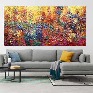 100 cm x 200 cm origineel XXL acrylschilderij grote foto canvas canvas kunst oversize handgeschilderd acryl schilderij canvas abstract abstract 300 afbeelding 2