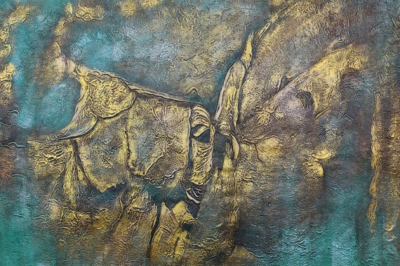 100 Cm X 150 Cm Original XXL Acrylic Painting Large Picture Canvas