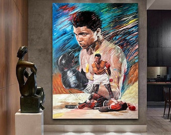 120 cm x 180 cm Original XXL Acrylic Painting Large Picture Canvas Acrylic Painting Hand Painted Covered Pop Art " ALi " 40