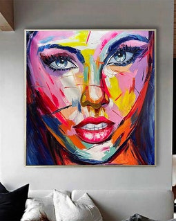 100cm X 100cm Original XXL Acrylic Painting Large Picture Canvas