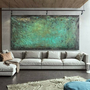 100cm x 200cm Original XXL Acryl Gemälde großes Bild Leinwand Canvas Art Oversize Handpaint Acrylbild Leinwand Abstrakt Abstract 291 Bild 1