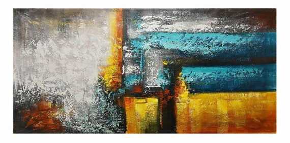 100 Cm X 200 Cm Original XXL Acrylic Painting Large Picture Canvas
