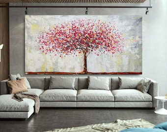 100cm x 200cm Original XXL Acryl Gemälde großes Bild Leinwand Canvas Art Oversize Handpaint Acrylbild Leinwand impressionistisch 188