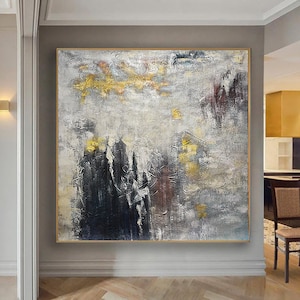 150 cm x 150 cm original XXL acrylic painting large picture art colorful hand-painted abstract 268