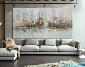 100 cm x 200 cm Originale XXL Pittura acrilica Grande immagine su tela Oversize Dipinto a mano Pittura acrilica su tela Astratta Astratta 401