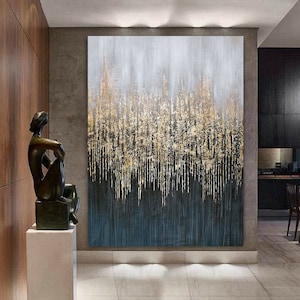 120 cm x 180 cm Original XXL Acrylic Painting Large Picture Canvas Art Oversize Handpaint 393 3D Structure