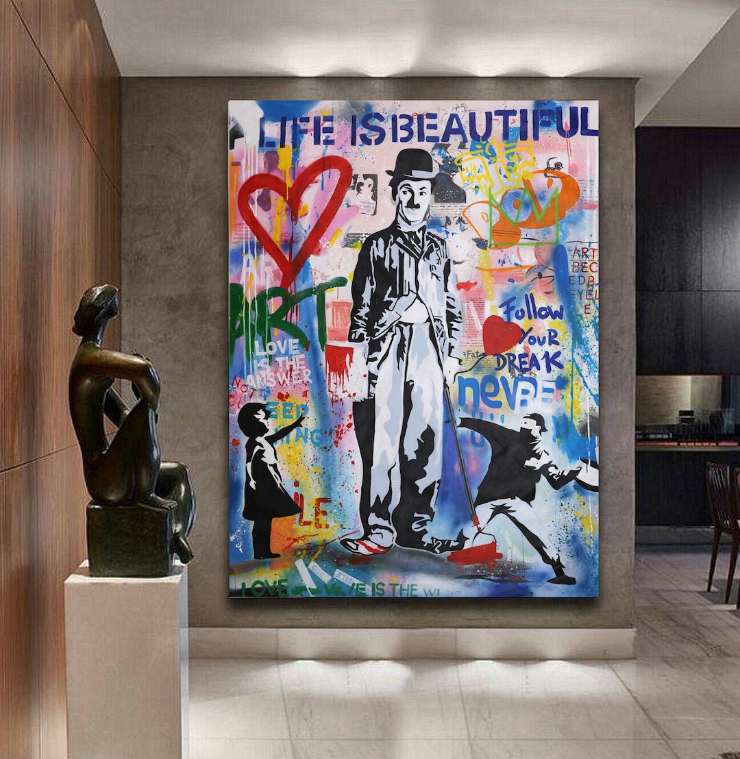 120 Cm X 180 Cm Original XXL Acrylic Painting Large Picture