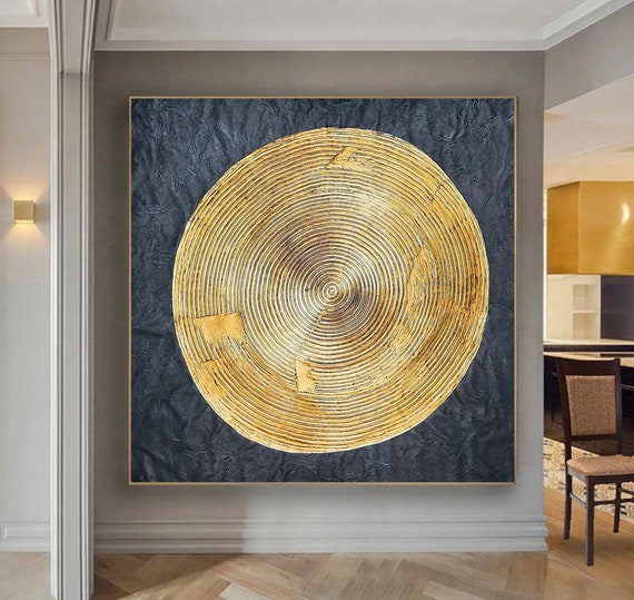 150cm x 150cm オリジナルXXLアクリル画 大型絵画アート カラフルな 