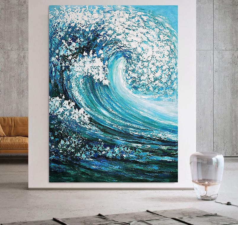 【美品】抽象画　アクリル画　サイン入り　120✕60cm　キャンバス　特大 美品】抽象画 アクリル画 サイン入り 120✕60cm キャンバス 特大