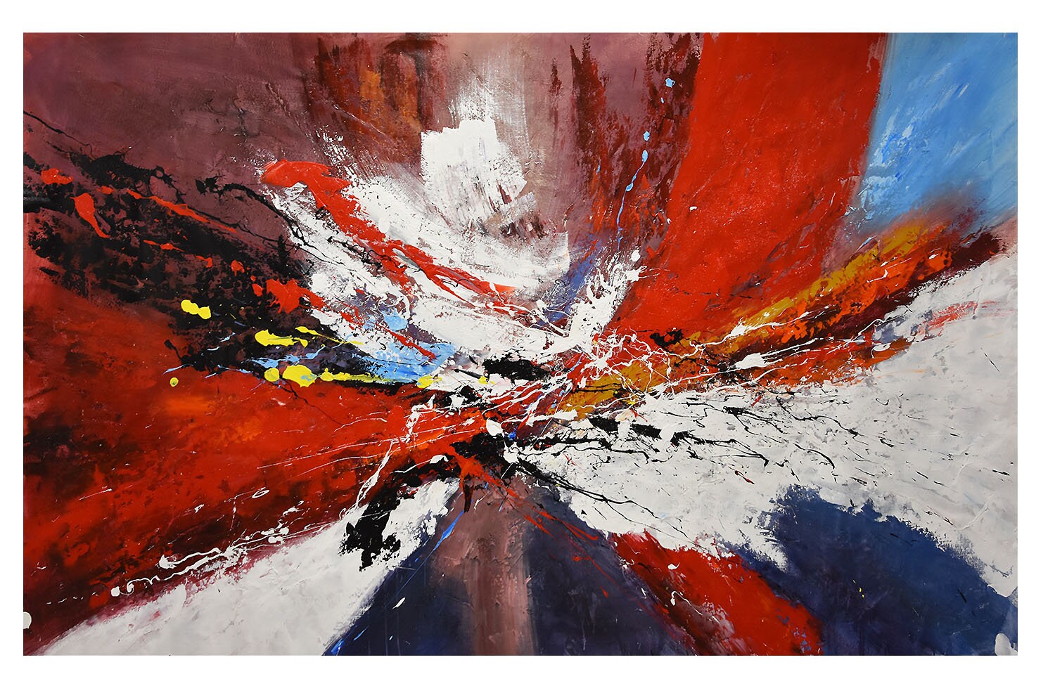 120 cm x 180 cm オリジナル XXL アクリル絵画 大型キャンバスアート