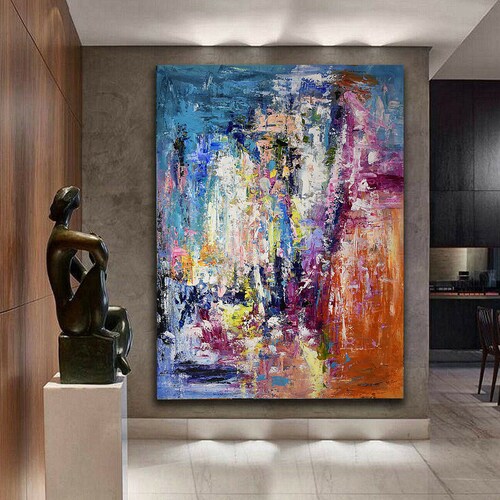 120 Cm X 180 Cm Original XXL Acrylic Painting Large Picture Canvas