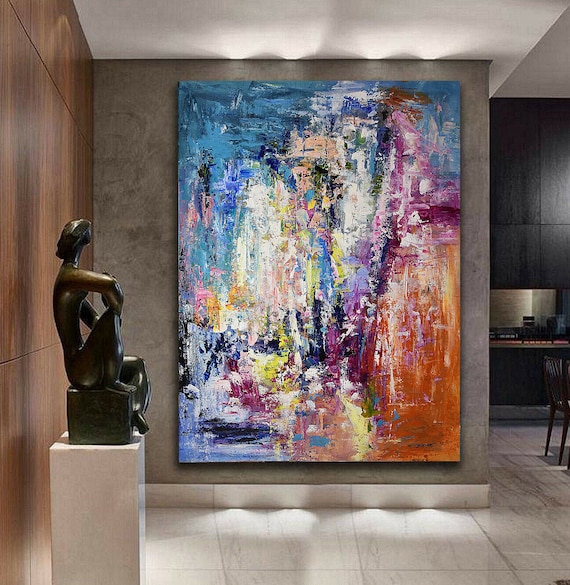 120 Cm X 180 Cm Original XXL Acrylic Painting Large Picture