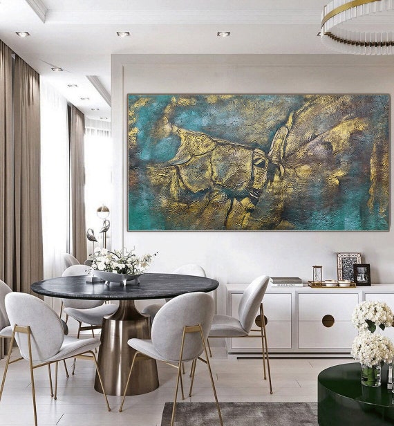 100 Cm X 150 Cm Original XXL Acrylic Painting Large Picture Canvas