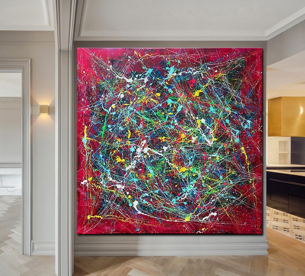 アートパネル 200cm×140cm 200 Cm X 200 Cm Original XXL Acrylic Painting, Large Picture