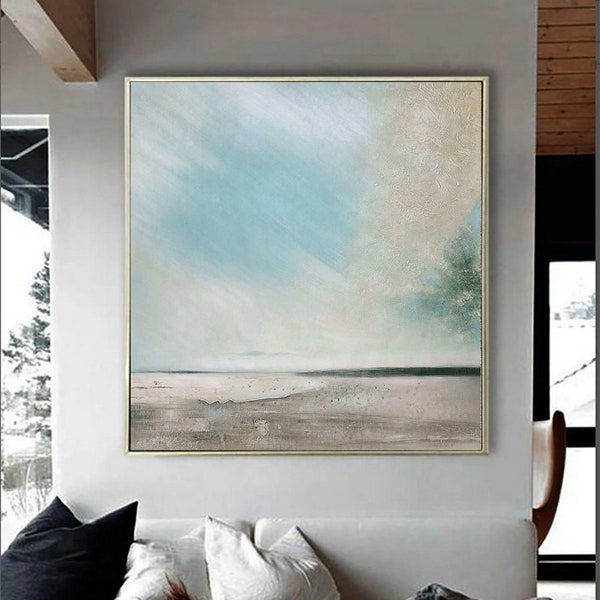 100 cm x 100 Original XXL Acrylic Painting Large Canvas Art Oversize Handpaint Acrylic Canvas Abstract Abstract 98