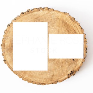 Natural Wood Wedding Invitation Suite Mockup Display - available in psd, jpeg, and png - stock photo - rustic minimalist style