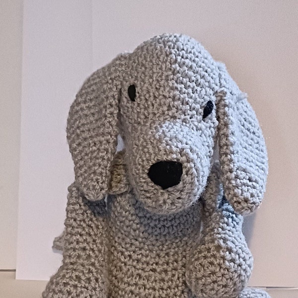 Weimaraner amigurumi handmade soft crochet dog