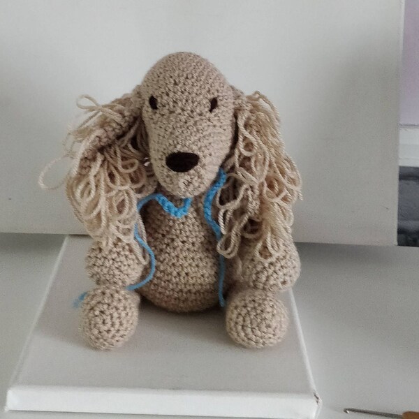 Pépite le cocker spaniel chien Amigurumi peluche fait main au crochet