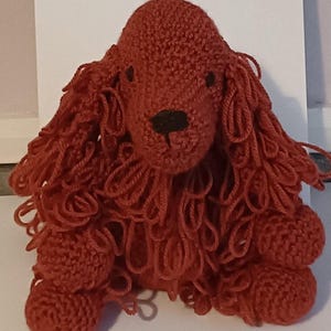 Kylie, the Irish Red Setter handmade soft plush crochet toy image 5