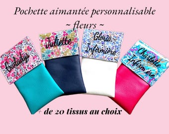 Spersonalizowany magnetyczny pokrowiec na długopis dla pielęgniarki | Etui na prezent dla pielęgniarki | Praktyczny pokrowiec na kwiaty do szpitala. Dodatek w postaci identyfikatora