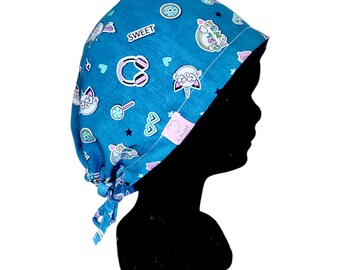 Fabric cap for operating room / surgeon / nurse / healthcare personnel / nursing assistant / dentist / midwife / veterinarian / hospital / calotery