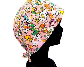 Block fabric cap / surgeon / nurse / health personnel / nursing assistant / dentist / midwife / veterinarian / hospital / calotery