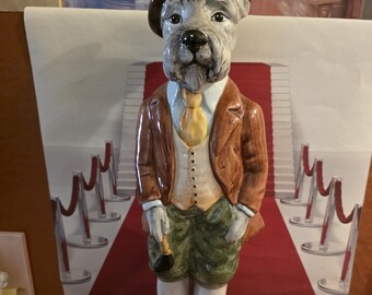Vintage Ceramic Leopard | Giovanni Ronzan Lenci School, Italian