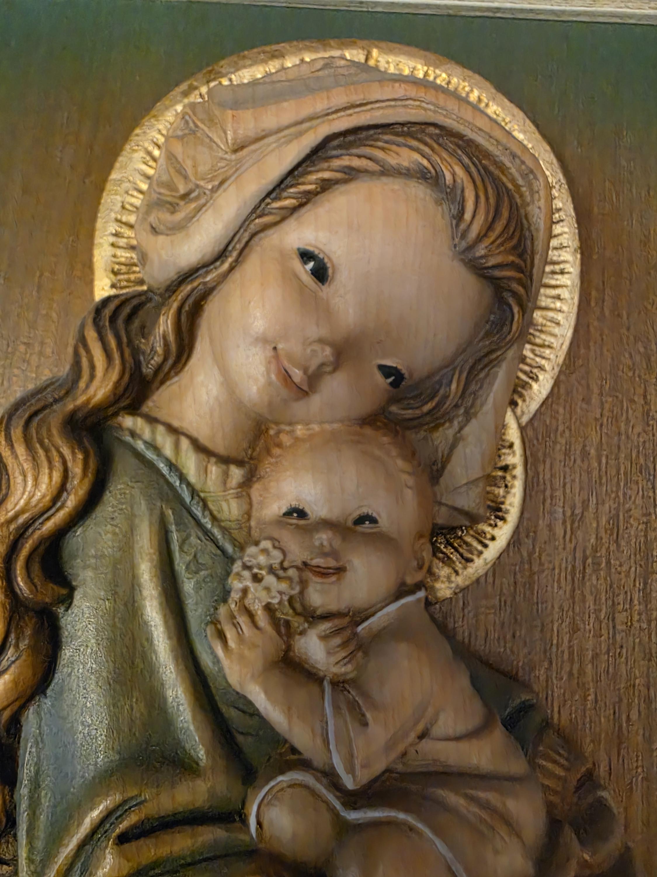 「売約済」聖母マリア像 Wood Carving by ANRI Italy Anri Virgin Mary - Etsy