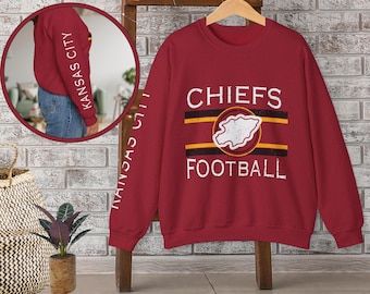 Sudadera de los Chiefs: diseño vintage del equipo de fútbol americano de Kansas City