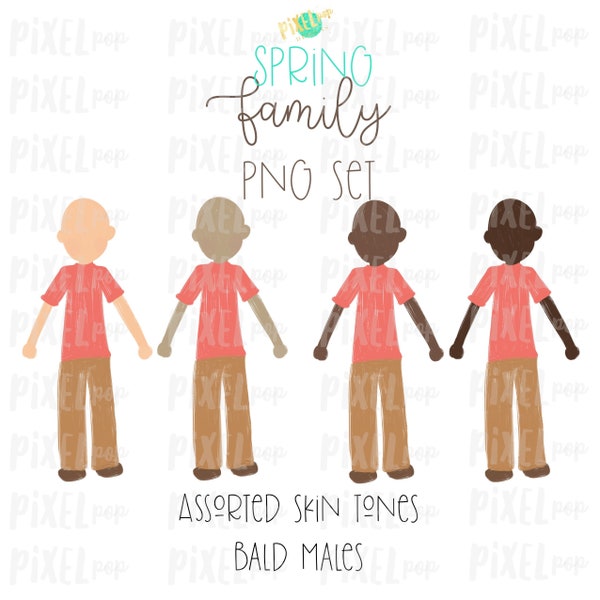 Assorted SPRING Bald Males Stick People Figure Family Members Set PNG Sublimation (en anglais seulement) Art de la famille (fr) Images de portrait de famille (fr) Téléchargement numérique