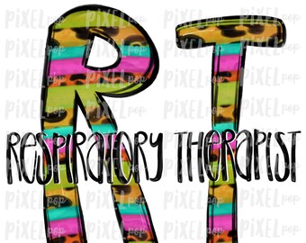 Inhalothérapeute RT Bright PNG Design | Sublimation | Art dessiné à la main | Thérapeute médical PNG | Clipart médical | Téléchargement numérique |