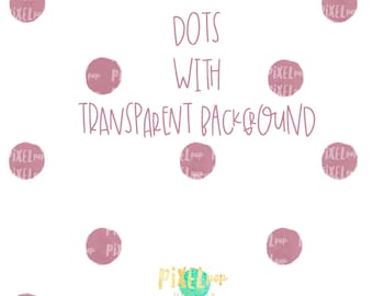 Mauve Polka Dot Background Digital Paper PNG | Hand Painted Art | Sublimation PNG | Dotted Digital Download | Digital Scrapbooking Paper