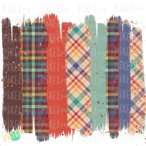 Fall Plaid Brush Stroke Background Sublimation Art PNG | Plaid Art Background | Golden | Transfer | Digital Print | Printable | Clip Ar