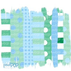 Hellblauer und grüner Streifen Tupfen Pinselstrich-Hintergrund PNG | Pastellfarben Jungen | Bügelbild | Digitaldruck | Druckbar | Clip-Kunst