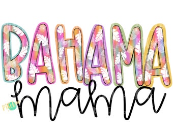 Bahama Mama PNG / Arte de playa / Diseño de playa / Verano / Vacaciones PNG / Bahama / Diseño de sublimación / Transferencia de calor PNG / Mar / Arte digital /