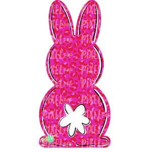 Bunny Back Pink Leopsrd Easter PNG | Easter Bunny | Easter | Rabbit | Hop | Bunny| Bunny Design | Bunny Tail | Easter Design | Easter PNG