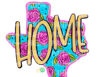 State of Texas Shape Home bloemen, png PNGEgg | Staat Texas | Thuisstaat | Sublimatieontwerp | Warmteoverdracht | Digitaal | Bloemachtergrond
