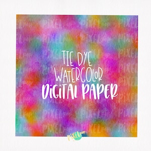 Tie Dye Style Watercolor Digital Paper Sublimation PNG | Hand Painted Art | Sublimation PNG | Digital Download | Digital Scrapbooking Paper