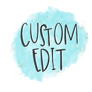 Edición de diseño personalizado: cambios en las letras