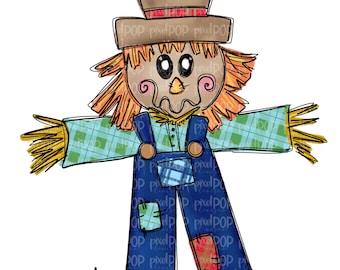 Plaid Scarecrow Boy PNG | Fall Art | Scarecrow Art | Sublimation Design | Sublimation PNG | Digital Download | Printable Artwork | Art