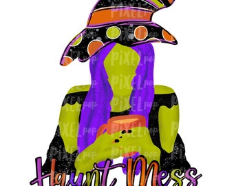 Haunt Mess Halloween Witch PNG | Sublimation | Halloween Design | Digital Art | Sublimation PNG | Digital Download | Printable Artwork | Art